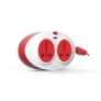 Goldmedal Gio 2-Pin Extension Board with 2.5 Meter Extension Cord Universal Sockets LED Indicator Multi Plug Travel Adapter for Home Appliances, 240 Volts