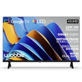 Wobble 109.22 cm (43 inches) QD Series 4K Ultra HD Smart QLED Google TV WB43GTAW9602QD (Black)