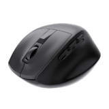 Amazon Basics Pro Series 2.4G + Bluetooth + USB Triple Mode Wireless Ergonomic Mouse | 9 Buttons | Adjustable DPI (800–2400) | 500mAh Battery | Type-C Charging | Black