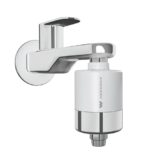 WaterScience CLEO Hard Water Softener for Tap and Shower | Shower Filter for Bathroom | Filter for Tap | for Borewell/Tanker Water – CLEO-SFU-423