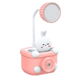 WISHKEY 3 in 1 Night Lamp USB Chargeable Light for Bedroom, Night Lamp for Kids with Pencil Sharpener & Pen Holder Stand Girls & Boys, Plastic Design for Child’s Room (Multicolor)