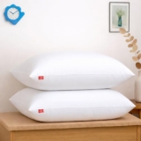 Zinnia Comfort Soft Microfiber Bed Pillows for Sleeping | White, Regular Size 16 x 24 Inches | Soft & Comfortable Set of Pillow for Home & Daily Use | Pack of 2