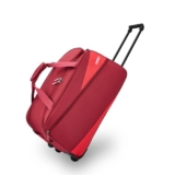 Safari Men and Women Buzz 55 Cms Small Polyester Rolling Wheels Carry_On_Luggage Duffle Bag for Travel, Luggage Bags for Travel, Travel Bag and, Red, 22 Centimeters
