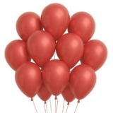 Just Party Metallic Balloons – Pack of 100 (Red)