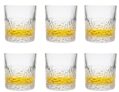MosQuick® Whiskey Glasses(Set of 6)-300ml Sculpted Scotch Glass,Old Fashioned Glasses,Crystal Bourbon Rock Glasses,Large Bar Glasses,Unique Glassware Tumblers for Cocktails mocktails