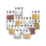 Attro Sky Hector Celebration 12 Pcs Storage Pet Container Gift Set for Kitchen (300 ml x 4, 600 ml x 4, 1250 ml x 4), Silver (Regular – 12 Pieces)