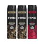 Axe Intense Long Lasting Deodorant Bodyspray For Men 215 ml & Axe Dark Temptation Long Lasting Deodorant Bodyspray For Men 215 ml (Pack 3)
