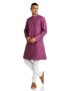 Amazon Brand – Symbol Cotton Men’s Kurta Sets (Symethset-5_Plum S)
