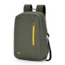 Nasher Miles Tribeca Premium Polyurethane Laptop Backpack 17L | Ideal for College, School, Office, Travel | Men, Women, Boys, Girls (Olive)
