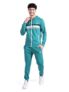 The Indian Garage Co Men’s Regular Fit Polyester Spandex Placement Print Hooded Sweatshirt And Jogger