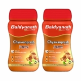 Baidyanath Ayurved Jaggery Chyawanprash – 750gm | Made with Goodness of Gur | Enriched with Amla | Helpful in Cough & Cold | Helps Boosts Immunity (Pack of 2)