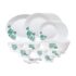 Larah by BOROSIL Ayana 6 Pcs Opalware Plate Set (Dia – 10 inch), White