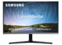 Samsung 27-Inch(68.5cm) FHD, 1800R Curved 1,920 X 1,080 LED Monitor, VA Panel, Slim Design, AMD Freesync, Flicker Free, HDMI, Audio Port (LC27R500FHWXXL, Dark Blue Gray)