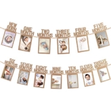 Party Propz 1-12 Month Photo Frame Banner – Set of 1 Photo Banner for First Birthday(Cardstock) | Baby Photo Frame 0 to 12 Months | New Born 0 to 12 Month Photo Frame | Bday Photo Banner 1st Birthday