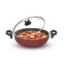 Signoraware Perfecto 4 Coating Non Stick Kadhai 26cm | Gas & Induction Compatible | Low-Oil Cooking | Ergonomically Designed | Ideal for Frying, Sauteing or Preparing Rich Curries (3.5 LTR | Steel)