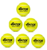 FitBox Sports Blend Gully Ball (Pack of 6) Cricket Ball for Street Match Cricket Ball Tennis & Lawn Cricket, Yellow