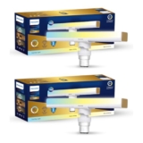 Philips 10W B22 LED T-Bulb | 3 Colors in 1 LED Bulb | Scene Switch T-Bulb for Home & Decoration | Color: Tunable White | Pack of 2 | Gold Perform Series