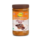 Sundrop Peanut Butter with Chocolate | Crunchy | 500 grams | With 21% Protein | 6.4% Dietary Fibre | Premium Roasted Peanuts | Great Value Per Gram of Protein I Low in Sodium