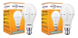 Wipro Garnet 9w LED Emergency Bulb | Cool Day White (6500K) | B22 LED Bulb Base | Inverter Bulb for home, with 4 Hours battery back up| Li-ion Battery | Over charging Protection | Pack of 2