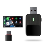 Lifelong 2-in-1 Wireless CarPlay & Android Auto Adapter | Dual Phone Connection, Plug & Play USB Type-A to C, iOS & Android Compatibility, Support OEM Controls |Stick Cast – Bluetooth 5.4 & WiFi 6