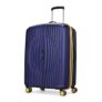 Aristocrat Vortex Plus | Check-in Trolley Bag, 75 Cm, Large Hardside Luggage | 8 Wheels, Combination Lock | Polycarbonate | 3 Year International Warranty | Midnight Blue