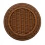 Decorative Handwoven Basket for Bread, Fruits & Vegetable Storage Durable Round Rattan Basket for Kitchen, Dining & Cafe Serving Purpose