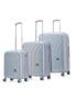 Genie Dew Hard Luggage with Expander, TSA Lock, Toiletry Pocket, Shoe Pouch and Dual Wheels – Large – Moonlight Mist
