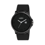 Matrix Dark Edition Solid Black Dial with Softest Silicone Strap Analog Wrist Watch for Men & Boys