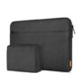 Dynotrek Protector 15.6 inch Laptop Sleeve Case, with Charger Pouch Shockproof Protective Notebook Cover, Accessory Pocket, Briefcase Carrying Computer Hand Bag, HP, ASUS, Dell, Lenovo, Acer -Black