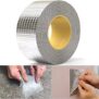 MIXOSA Leakage Repair Waterproof Tape for Pipe Leakage Roof Water Leakage Solution Aluminium Foil Tape Waterproof Adhesive Tape Sealing Butyl Rubber Tape for Leakage (5CM*5M (Pack Of 1))
