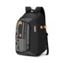 Safari Terra 37L School Bag for Boys & Girls, Casual 3 Compartment Backpack Bag with Armor Base, Rain Cover, File holder, Bottle Holder and Organizer, College Bag for Men and Women, Color Black