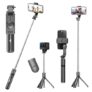 WeCool S1 Selfie Stick Tripod, 3-in-1 Multifunctional Design with Detachable Wireless Remote, Portable & Lightweight Phone Tripod for Vlogging, Photography, iPhone & Android Smartphones