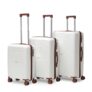 VLITE Columbia Set of 3 (S+M+L) Lightweight Polypropylene Suitcase | Anti-Theft Double Zipper | Built-in Number Lock | Spacious & Durable Luggage | 3-Year Warranty