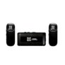 Xtreme Acoustics XAWL603 Wireless UHF Dual Channel Lavalier Microphone with 3.5mm Camera and Mobile Cable for Singing, Audio Video Recording, YouTube