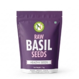 Nature Vit Basil Seeds, 1 Kg | Tukmaria Seeds | Sabja Seeds | Reduces Body Heat