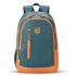 Gear Eco 4 18″/19L Medium Water Resistant Daypack | Casual Backpack | Travel Backpack for Men/Women (Teal – Orange)