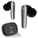 pTron Basspods Tour TWS Earbuds with 3D AudioScape, 45Hrs Playtime, TruTalk AI-ENC Calls, 50ms Low Latency Sync, BT v5.3, Type-C Fast Charging, Voice Asst. & IPX5 Water Resistant (Black)
