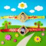 Gods Traditional Character Set of 2 Rakhi for Kids | Rakhi | Set of 2 with Light | Free Tilak Set | Popo Toys® | Assorted Any 2