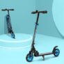 Amazon Brand – Jam & Honey- Kick Scooter for Kids Ages 6-13 Years | Foldable with 3 Adjustable Height | 2 Wheels | BIS Certified | Max Weight Capacity 50kg (Blue)
