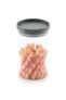 ATTRO Glassox Stack-O Borosilicate Round Glass Storage Jar with Airtight PP Lid – Odorless, Durable, and Safe Food Storage Jar Container- 1000ml