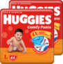 Huggies Comfy Baby Diaper Pants, Upto 50% Faster Absorption (64 X 2) – L(128 Pieces)