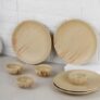 The Earth Store Ivory Italian Ceramic Dinner Set 8 Pieces Serving for 4, Microwave & Dishwasher Safe Plates & Bowls Bone-Ash Free Crockery Set for Dining and Gifting