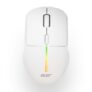 Acer Prism Wireless Mouse | Dual Mode 2.4GHz & BT 5.1 | 6 Buttons with Scroll Wheel | 800/1200/1600 DPI | Rechargeable 500mAh Battery | Running RGB | Lightweight 73g I Windows & Mac Compatible – White
