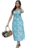 AmorLuxe Women Kurti Regular Fit Comfortable Fabric for Casual and Daily Use Blue 2XL