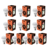 GLO 9WLED Bulb | Excellent CRI | Zero Maintenance | High Durability | 85% Energy Saving | Surge Protection | Cool Day Light | Multiple Wattages | Eco-Friendly – Pack of 10
