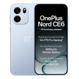 OnePlus Nord CE6 | 8GB+256GB | Fresh Blue | Snapdragon 7s Gen 4 | Segment’s Fastest Touch Response | 8000mAh Battery | 144Hz 1.5K AMOLED Display | 50MP Main + 32MP Selfie 4K Cameras | IP66,68,69,69K