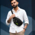 WROGN Waterproof Fanny Pack Belt for Travelling WAIST BAG(Black)