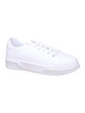 Impakto Men’s Sneakers | Lightweight & Washable Casual Shoes | Comfortable Lace-Up Shoes, Office & Travel | Soft Cushioned Insole & Slip Resistant White