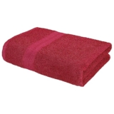 MollisHomes Bath Towel Large Size | 350 GSM Quick Dry Bath Towel | 70 x 140 cm Towel | Red | 100% Cotton Bath Towels for Men, Women & Kids | Gym Towel | Perfect for Everyday Use