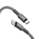 Intex Speed Max 27W Braided Type C to Lightning Fast Charging Cable with 480 Mbps, Data Transfer, Tangle-Free For iPhone 14,13, 12,11, 8, 7, 6, 5, Macbook, Imac, Airpods and Other Devices – Black